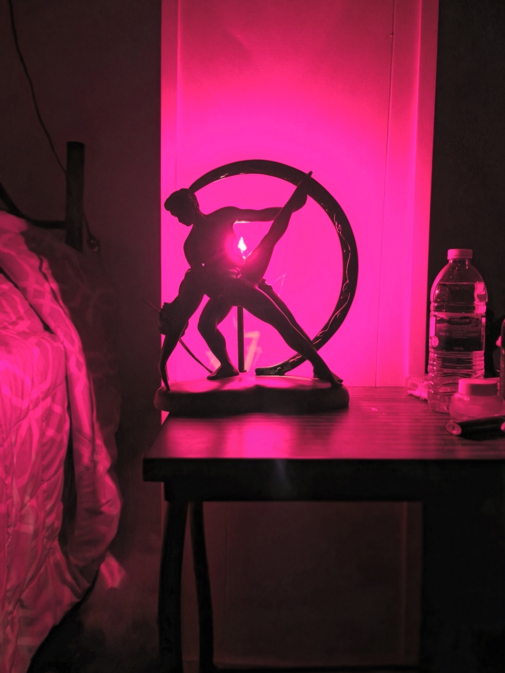Retro Hollywood Regency Figural Dancing Couple Mood Light